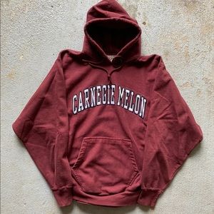 Carnegie Mellon University Tartans Stitched Graphic Hoodie | Vintage 1990s